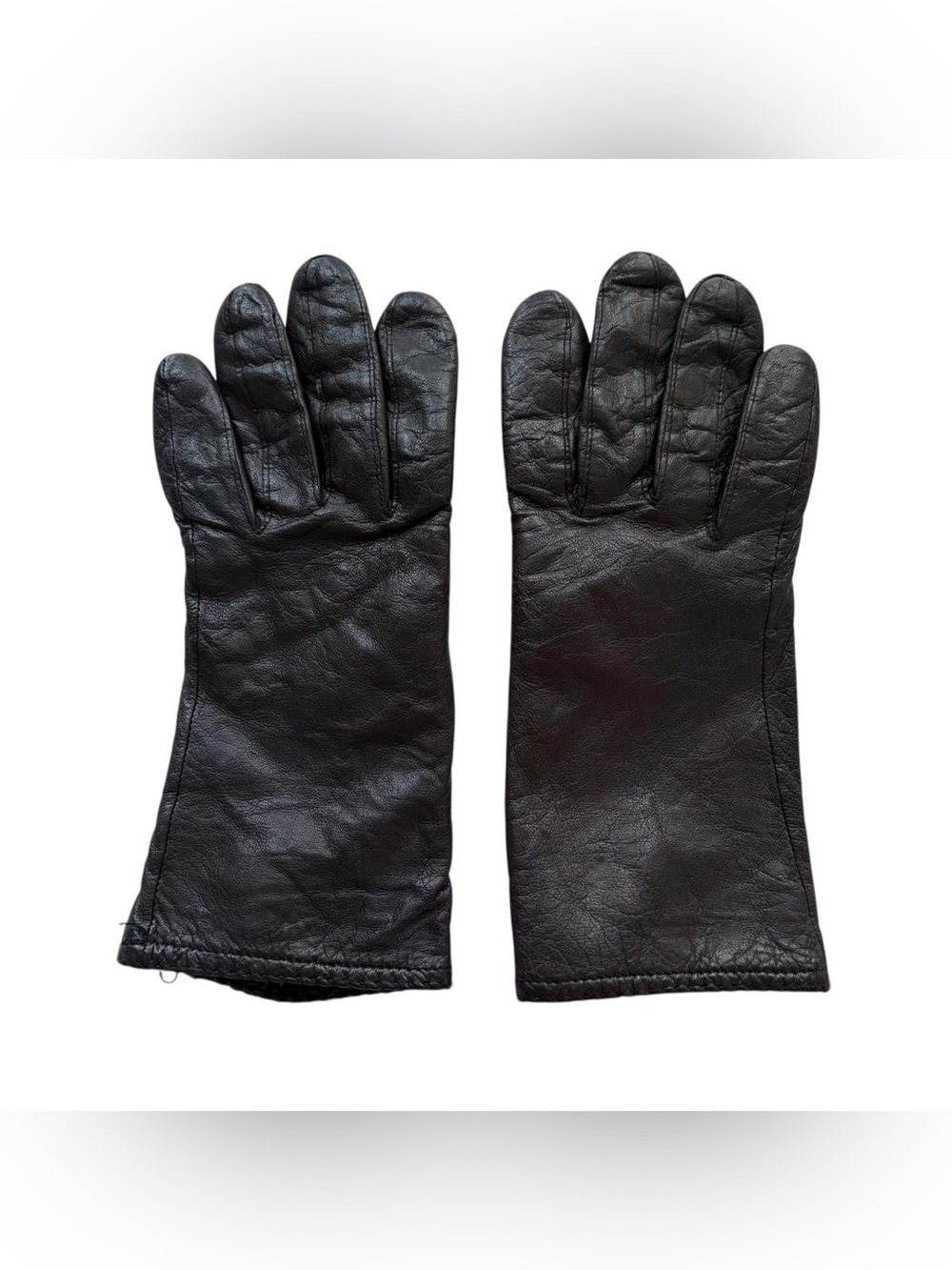 Grandoe Black Leather Gloves